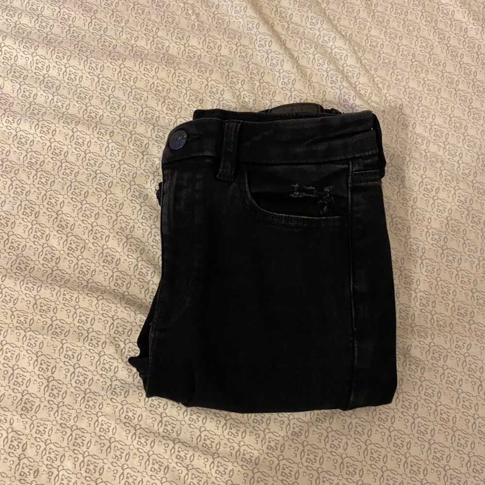 Black ripped jeans